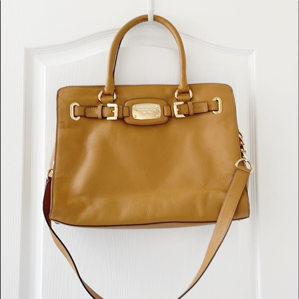 MICHAEL KORS Large MariGold Leather Satchel/Tote Bag - Picture 1 of 10